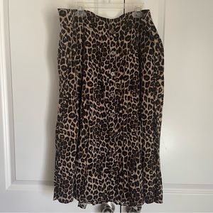 Torrid Leopard Midi Skirt
